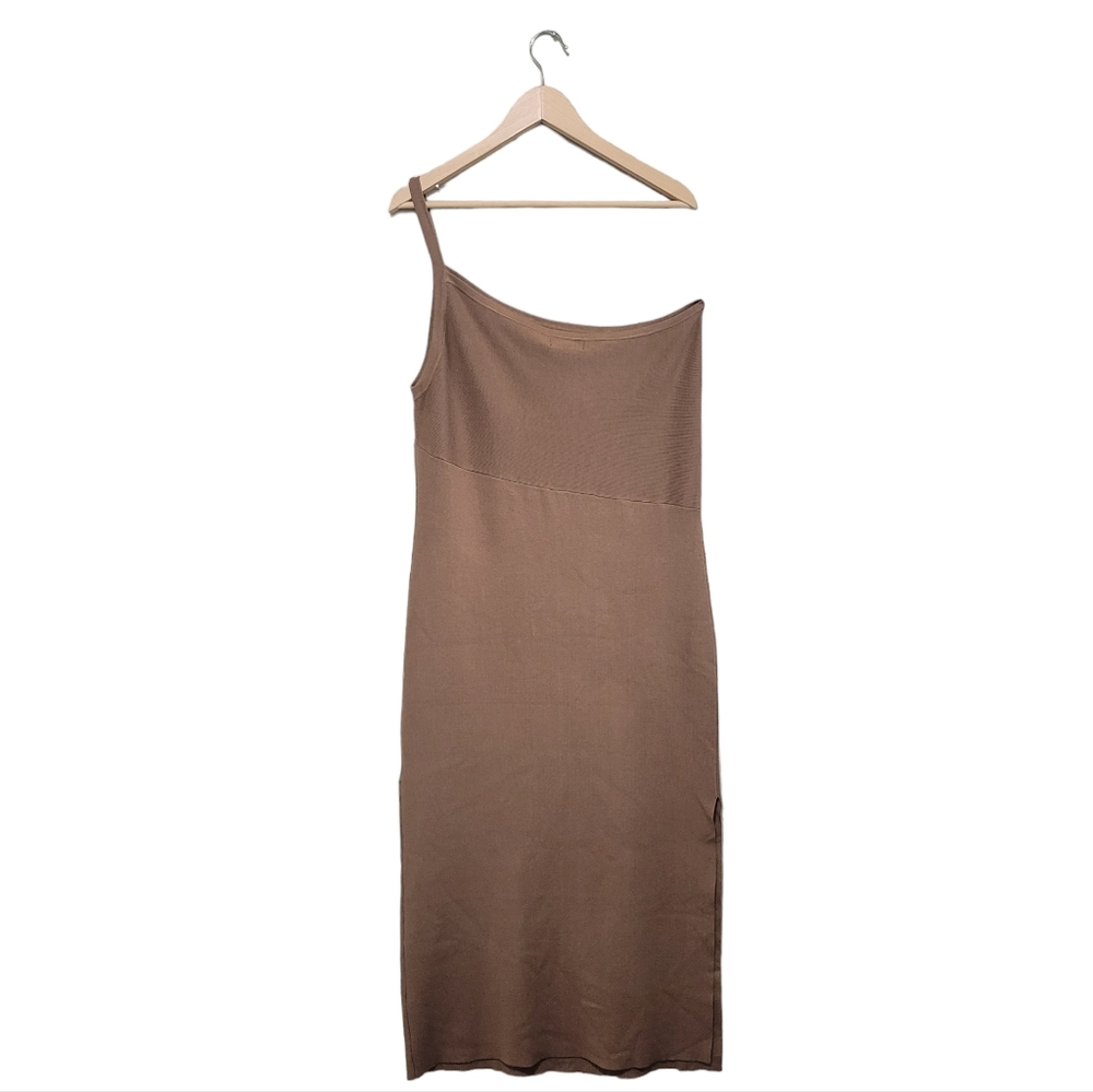 NWT House of Harlow 1960 Ribbed One Shoulder Midi Dress - Picture 2 of 5